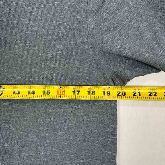 Champion Polo Snap Button Collar Gray Sport Athletic Shirt Mens Size Large - Picture 11 of 12